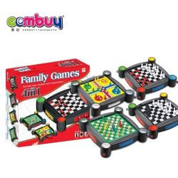 CB835983 CB835986 - 4IN1 family play travel board chess game set for 2/4 player